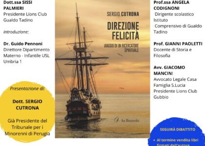 Presentazione del libro di Sergio Cutrona DIREZIONE FELICITA'