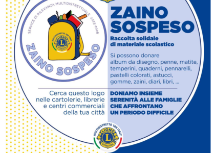 Service di Rilevanza Multidistrettuale 2023-2026 ZAINO SOSPESO