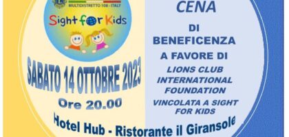 Cena di beneficenza - Sight for Kids