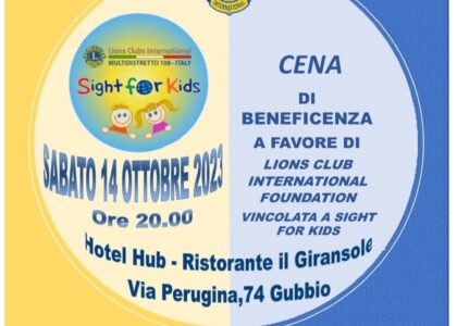 Cena di beneficenza - Sight for Kids