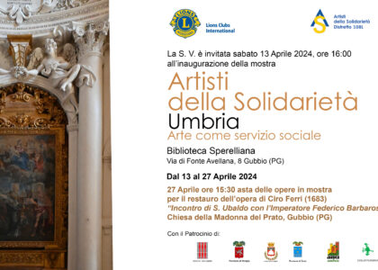 Mostra ARTISTI DELLA SOLIDARIETA' - UMBRIA