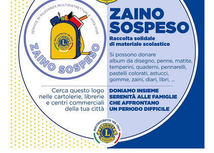 11-18 settembre 2026 Raccolta solidale di materiali scolastici presso COOP LE MURA GUBBIO